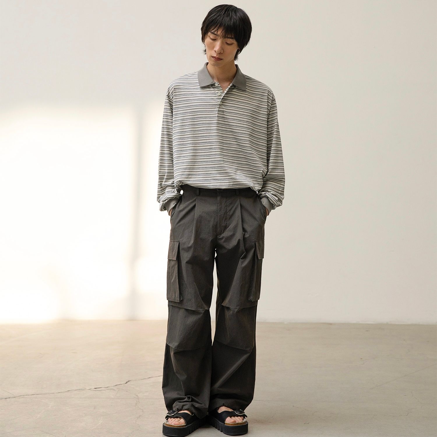 【残り一点】Brief Stripe Rugby Tee