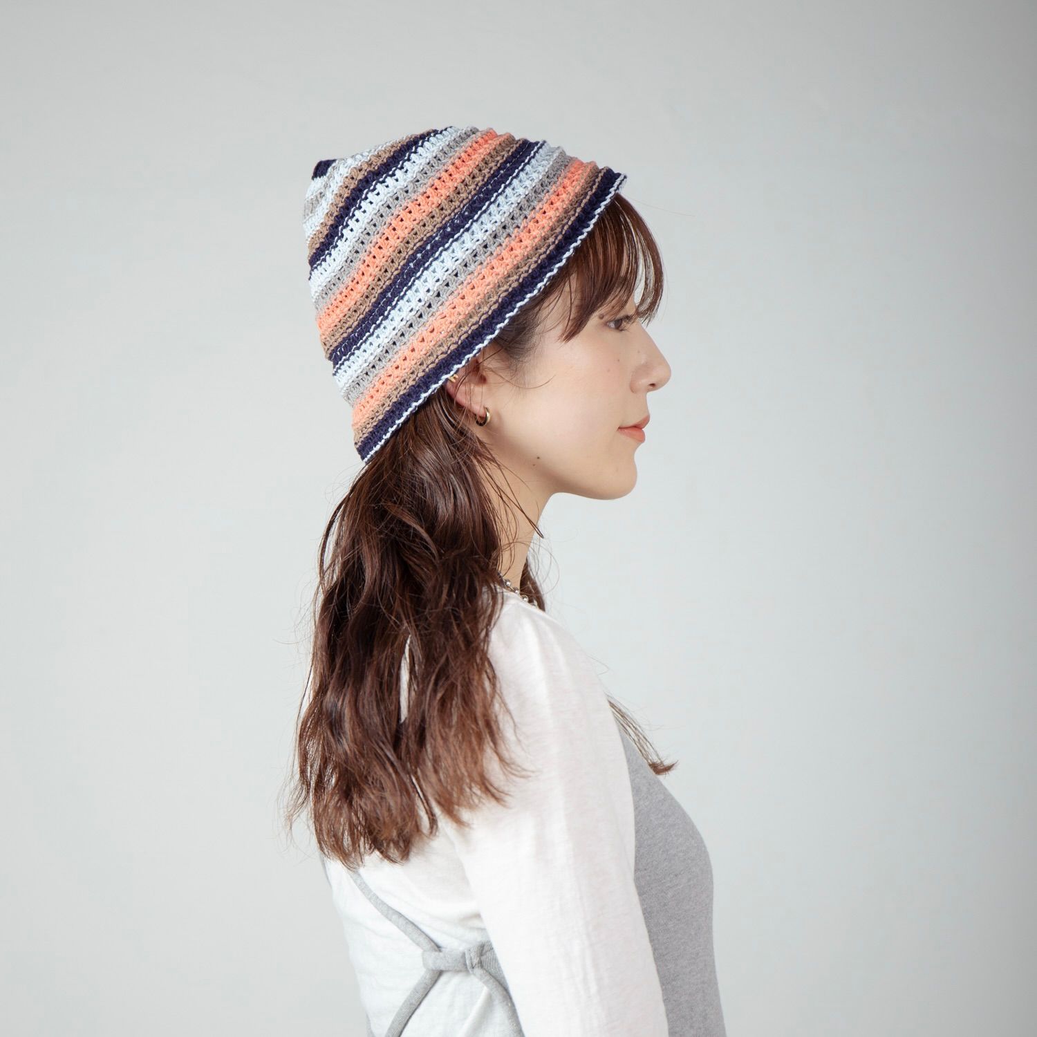 【残り一点】Multi Border Knit Hat