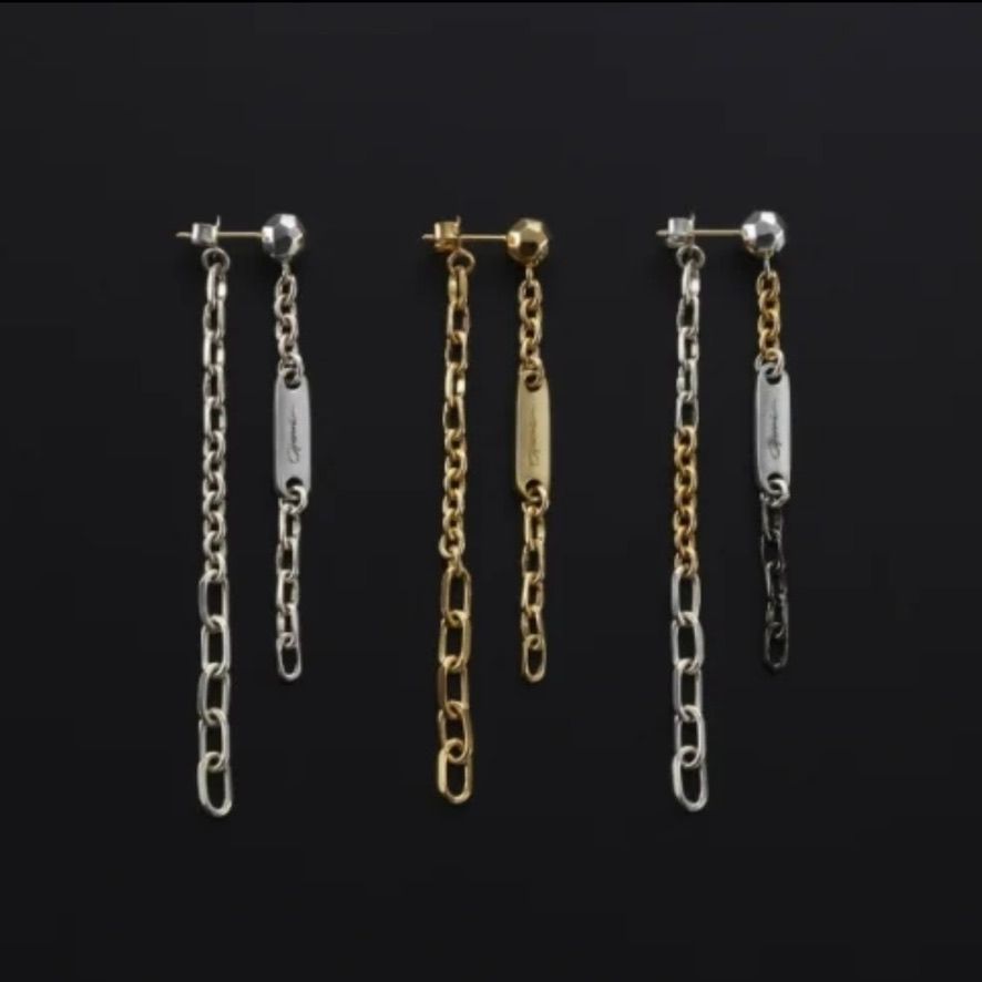 【お取り寄せ注文可能】Mix Chain Pierce_No.2(GOLD)