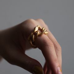 【お取り寄せ注文可能】蛇チェーンリング(GOLD)