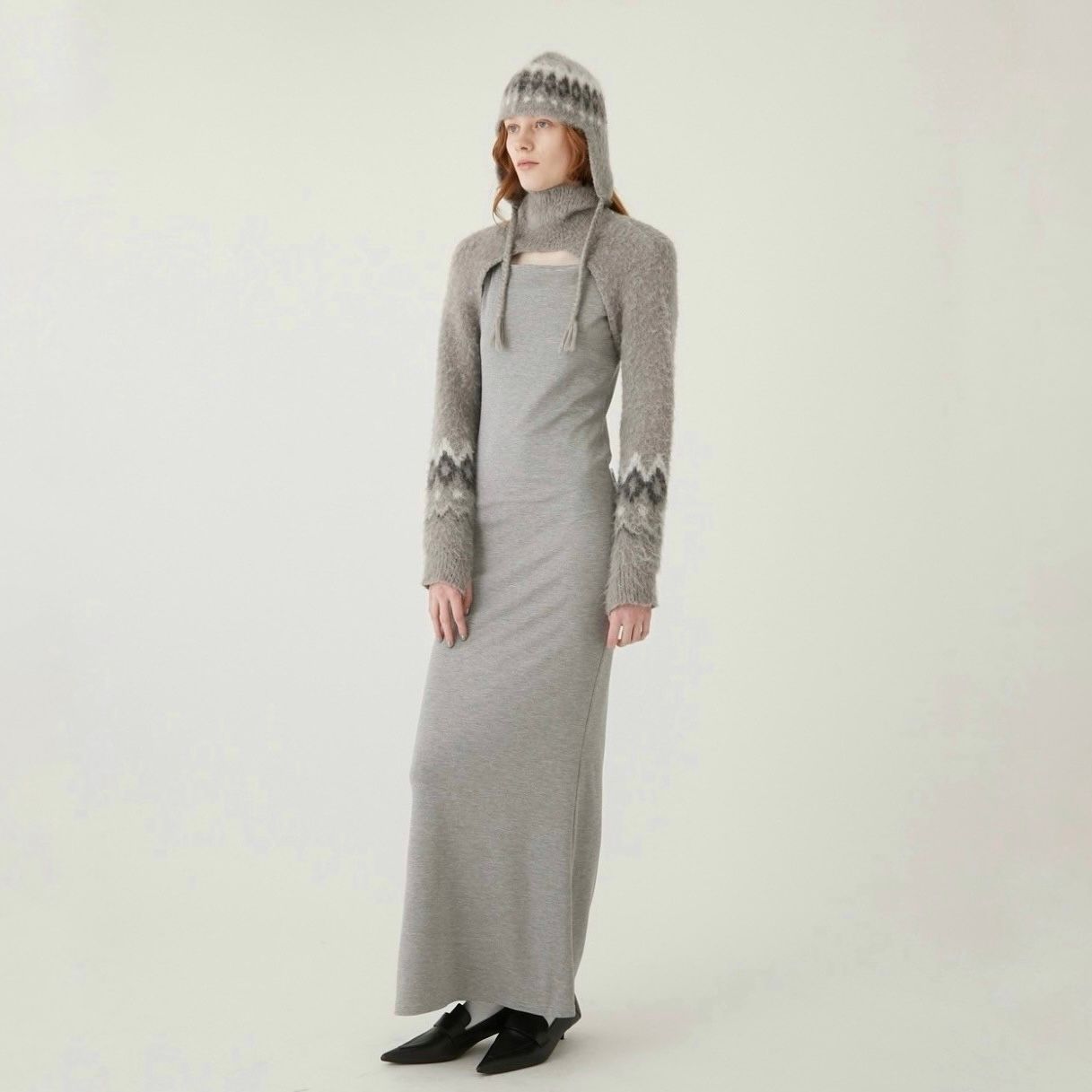 【残りわずか】Heart Nordic Ear Flap Cap