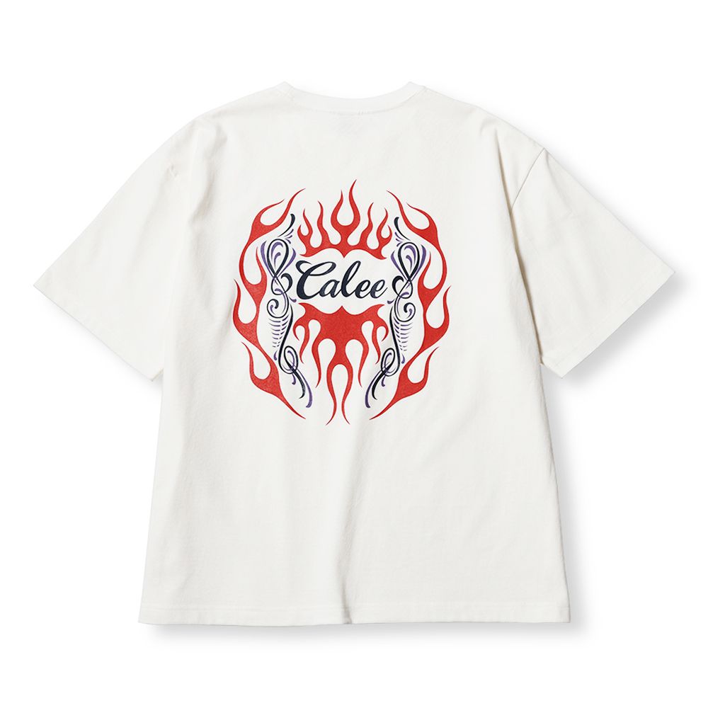 【残り一点】Vintage Type Flame Logo Pinstriping S/S Tee