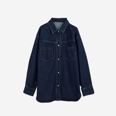 【残り一点】Denim Discharge Printhing Shirt