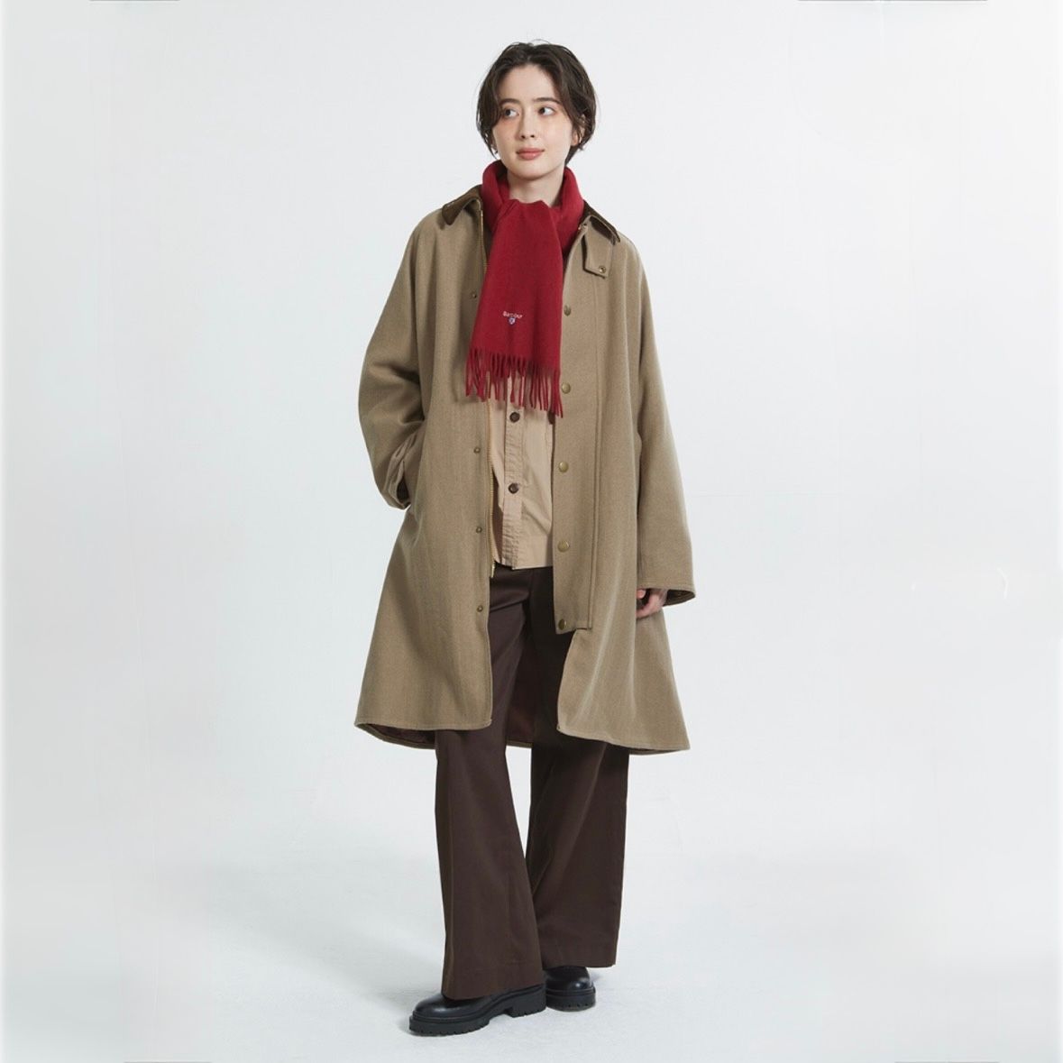 【残り一点】Plain Lambswool Scarf