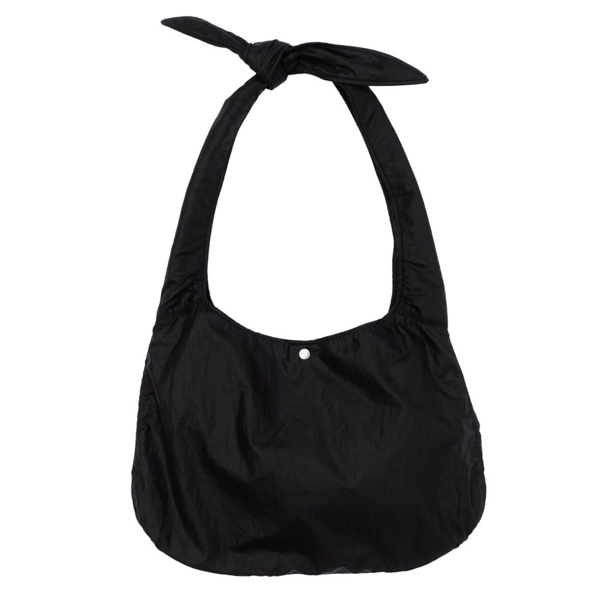 【残り一点】Knotted Leather Like Nylon Shoulder Bag