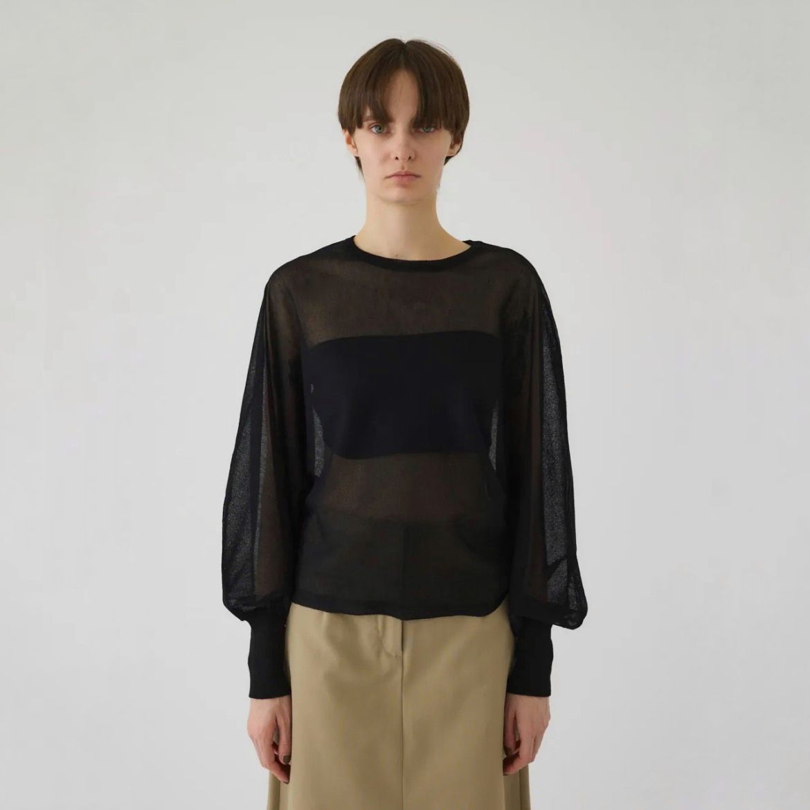 【残り一点】Sheer Dolman Knit Tops