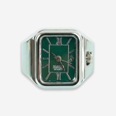 【残り一点】Legacy Ring Watch(SILVER×GREEN)
