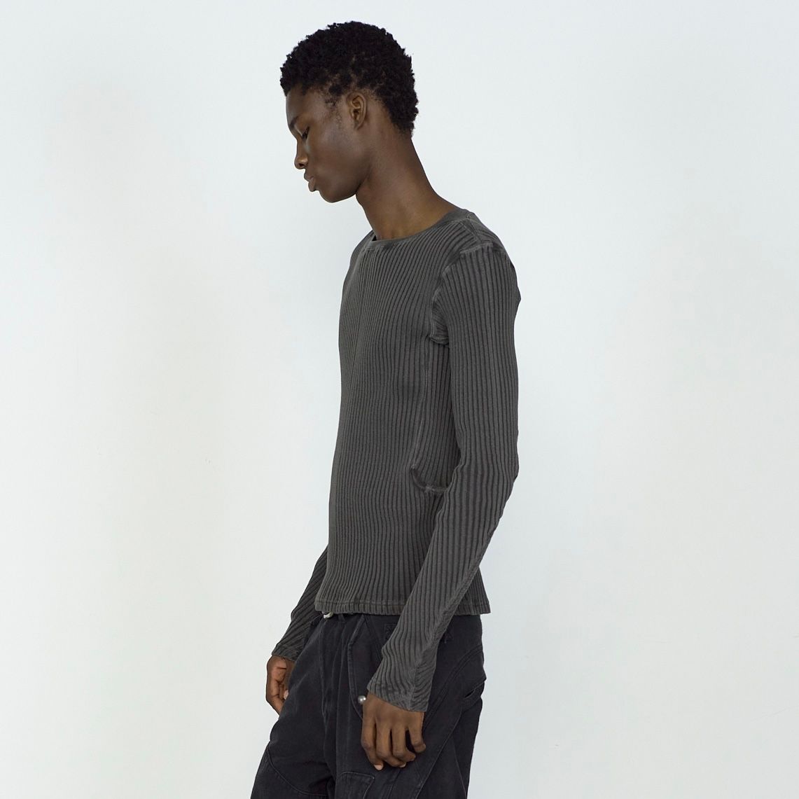 【残り一点】Ribbed Long Sleeve T-shirt
