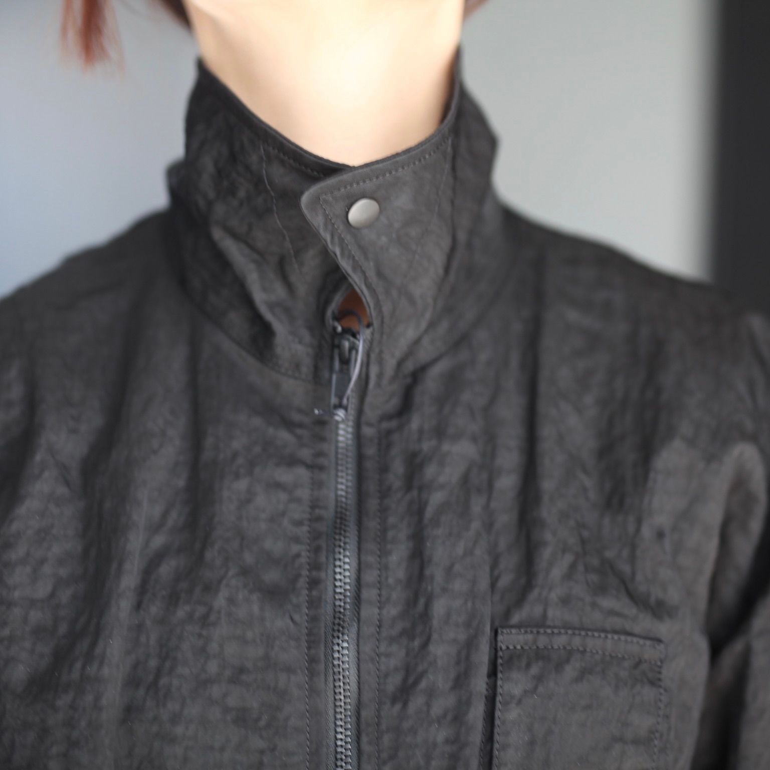 【残りわずか】Bio Washed Nylon Oversized Fight Jacket