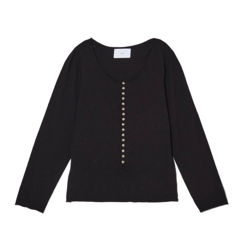【残り一点】Henry Neck Long Sleeve Tee