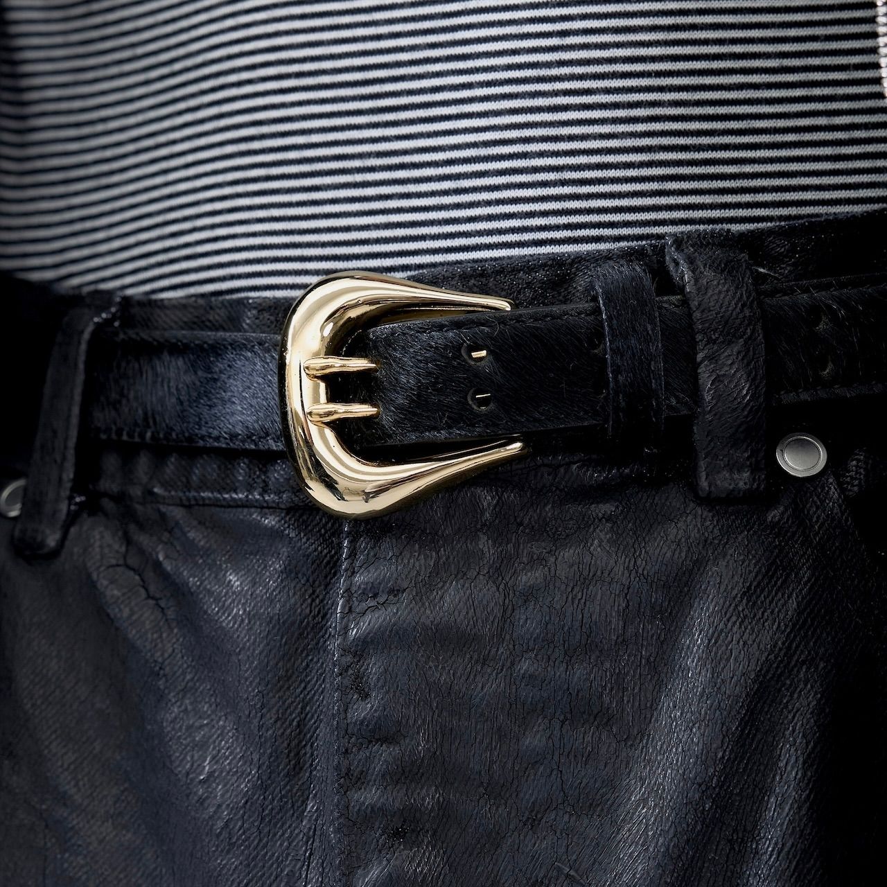 【残りわずか】Space Belt(PONY HAIR LEATHER)