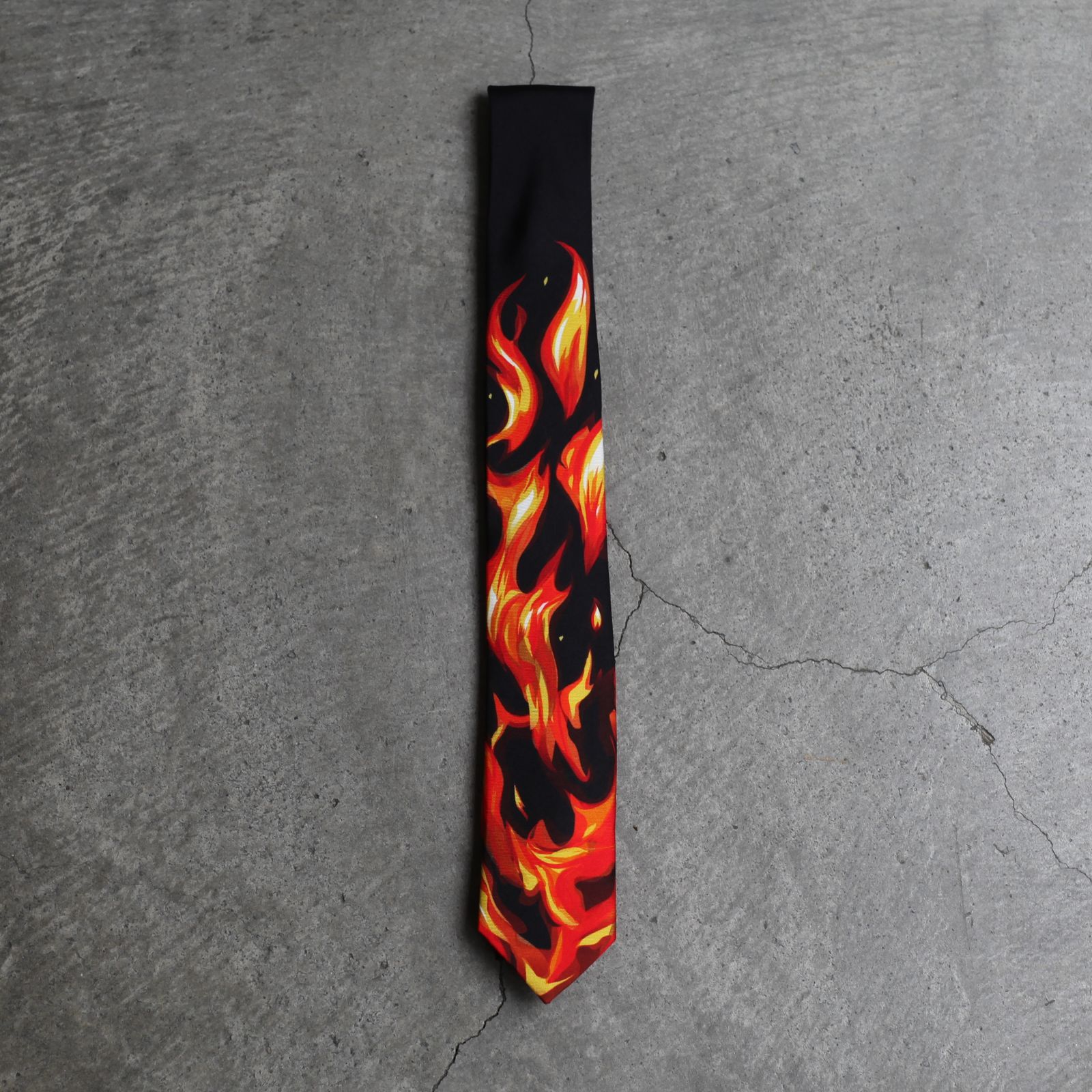 【残りわずか】Print Silk Tie(FLAME)
