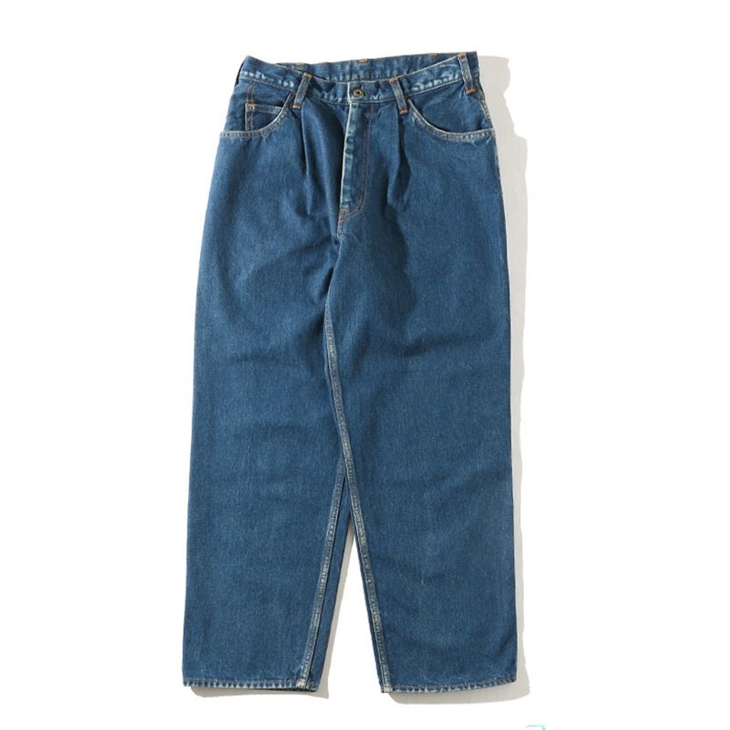 EVCON - 【残りわずか】5pocket Tuck Wide Denim Pants(BLUE 