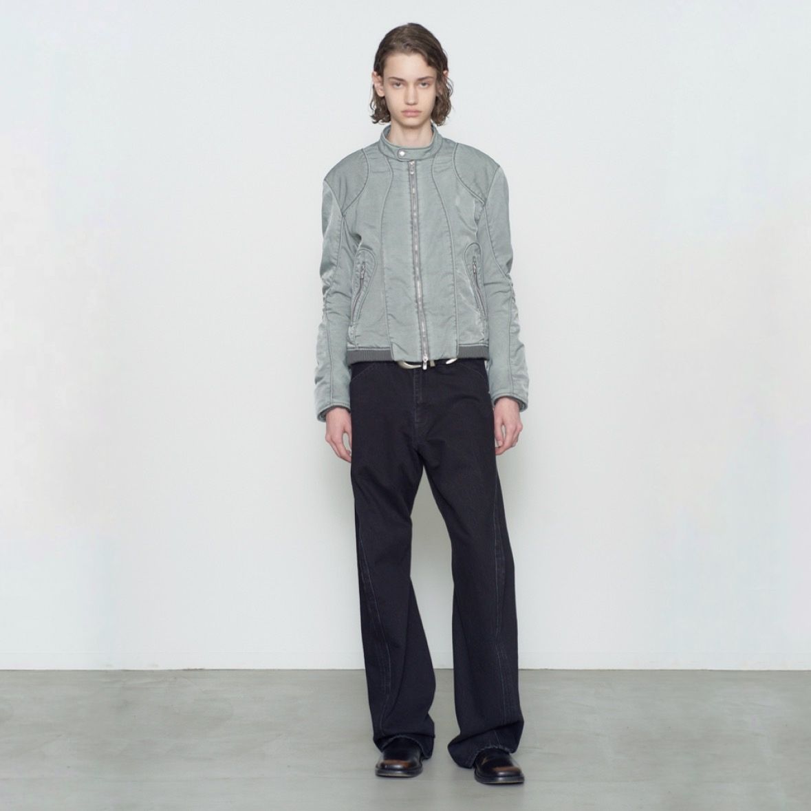 【残り一点】Panelled Padded Moto Jacket