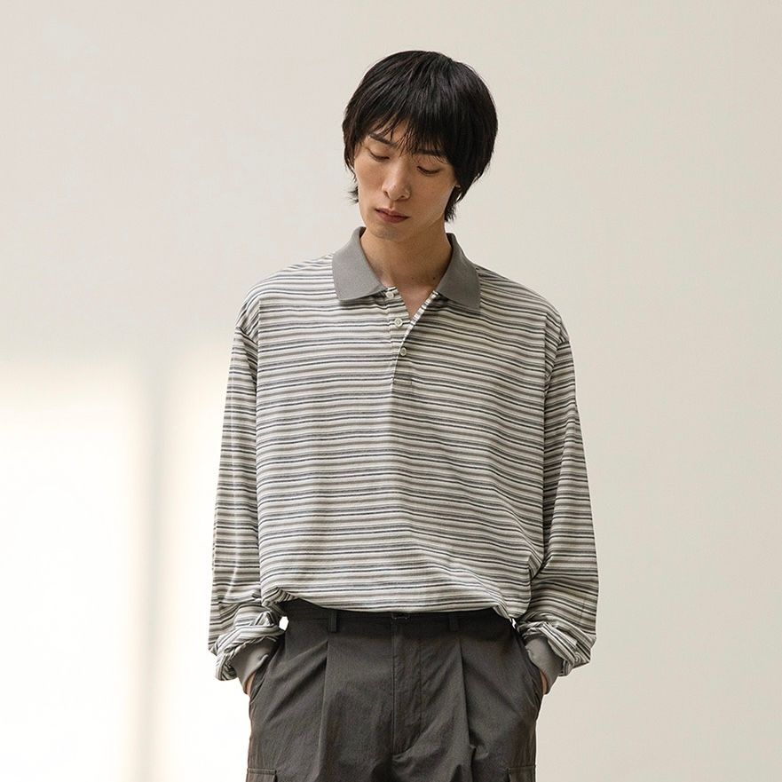 【残り一点】Brief Stripe Rugby Tee