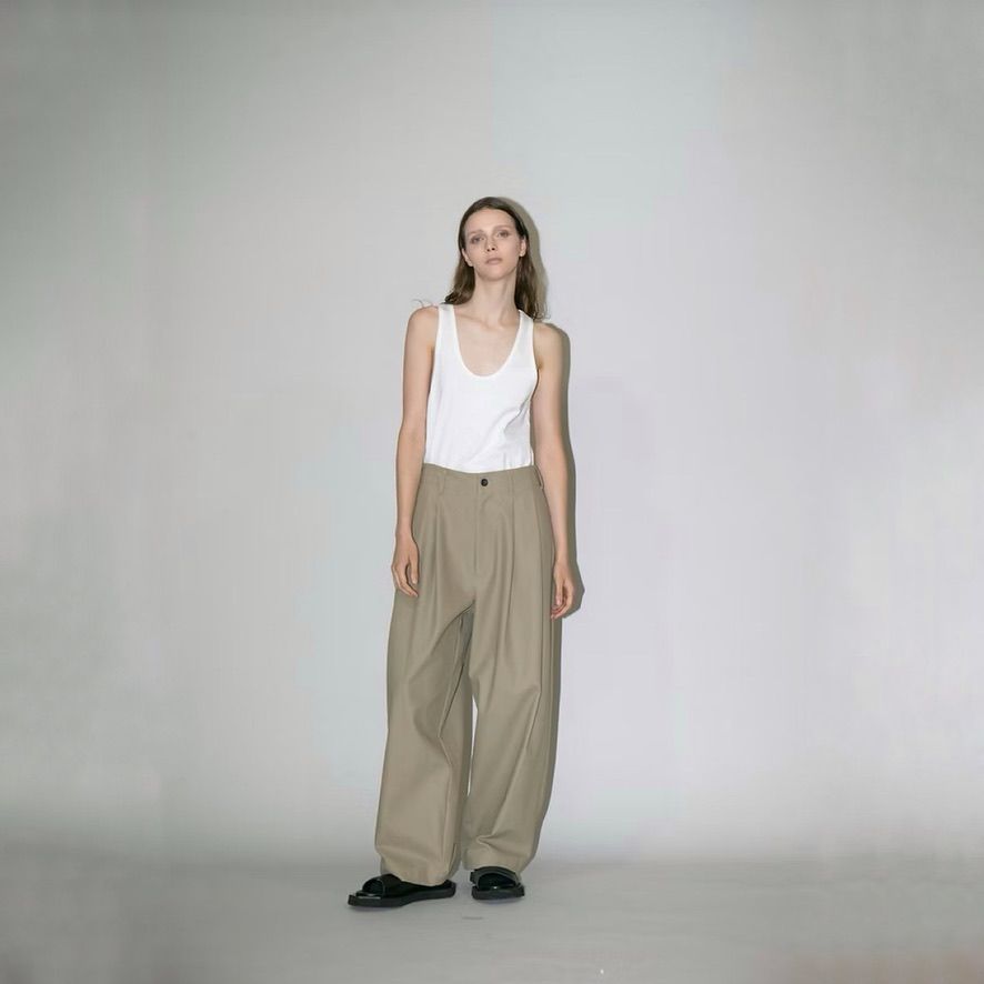 【残り一点】コットンツイルイージーパンツ