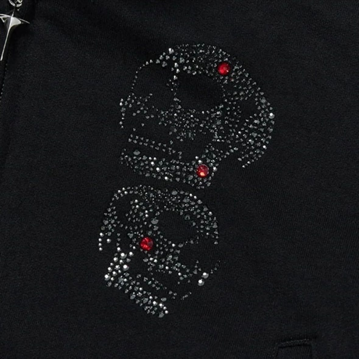 【残り一点】TC Angels Crystal Embellished Hooded Zip Up