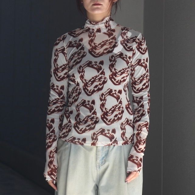 【残り一点】Graphic Mesh Top A