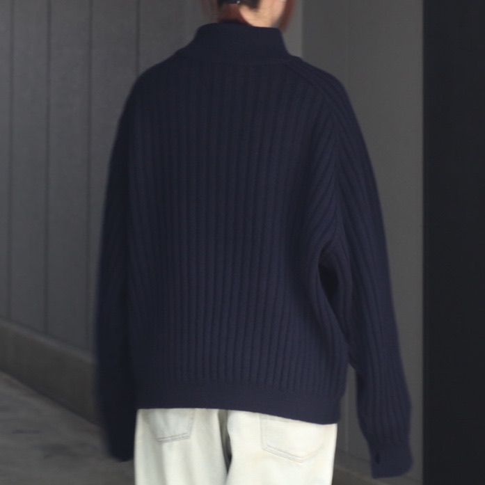 【残り一点】Wide Rib Highneck Sweater