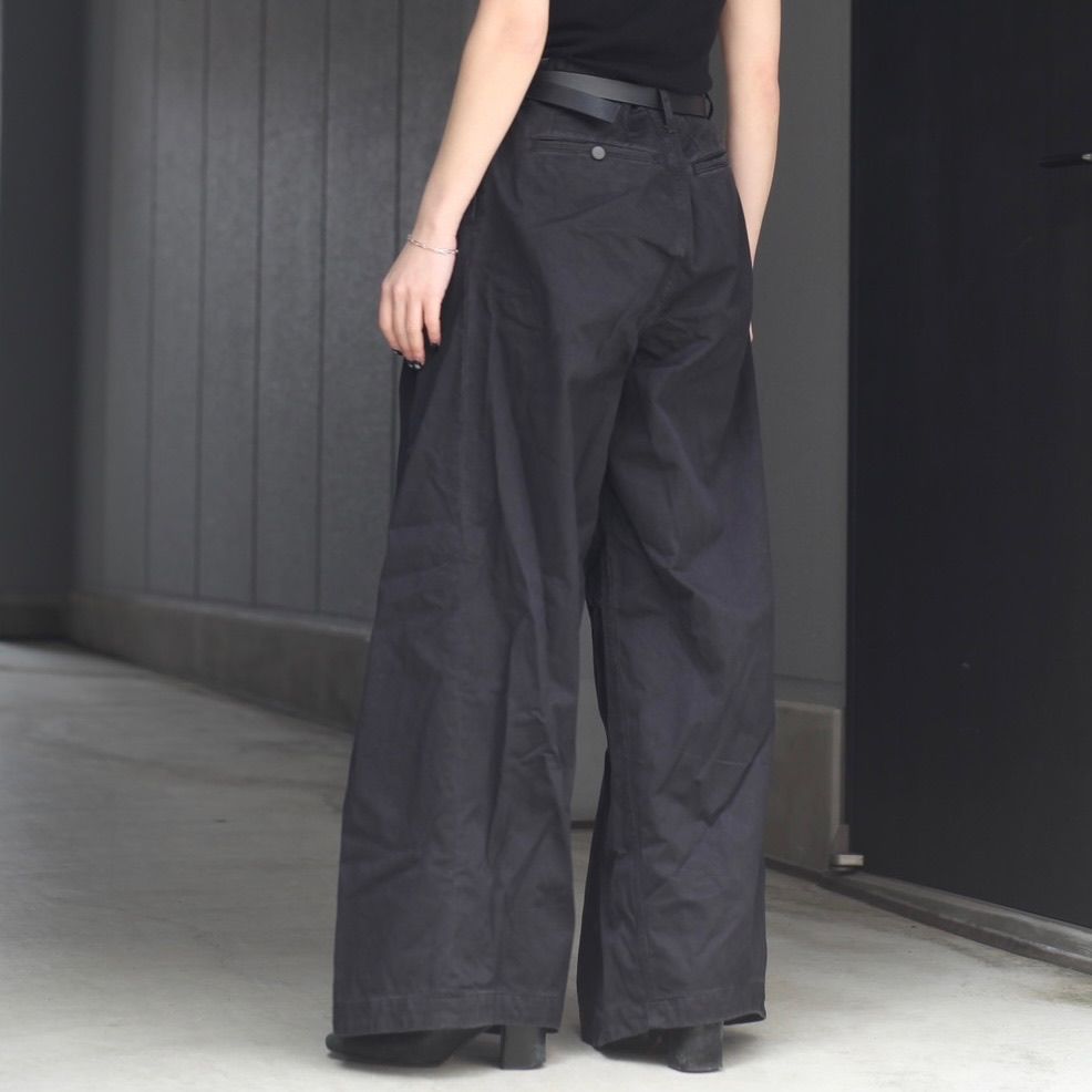 【残り一点】Wrapped Work Trousers With Night-Cut(AGED TWILL)