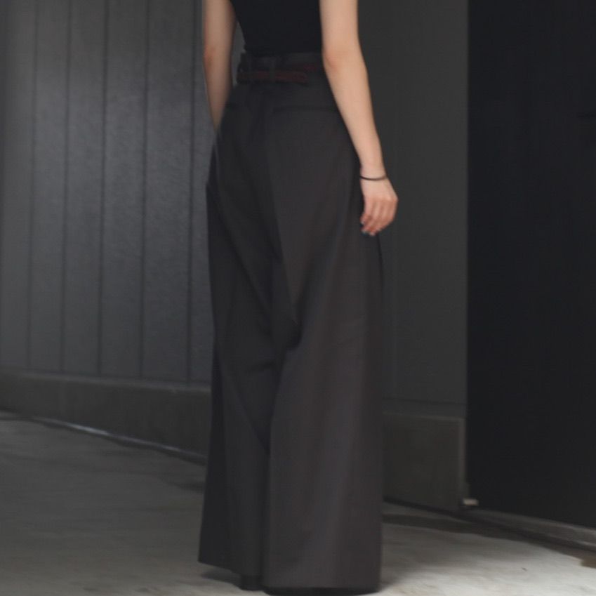 【残り一点】Extra Wide Trousers(2/72 WOOL GABARDINE)