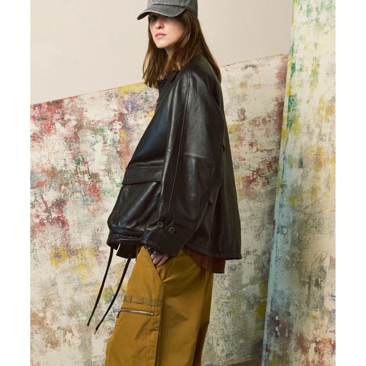 【残り一点】Sheep Leather Front Button Single Blouson