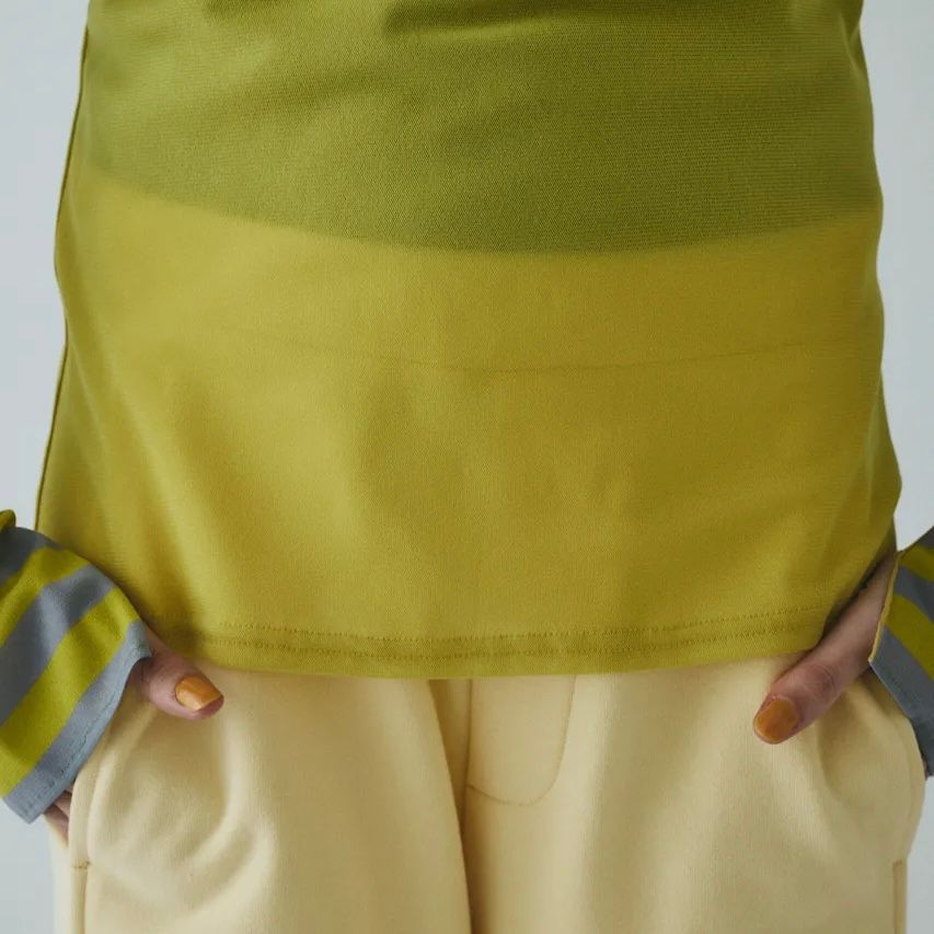 【残り一点】Border Sleeve Mesh Inner Tops