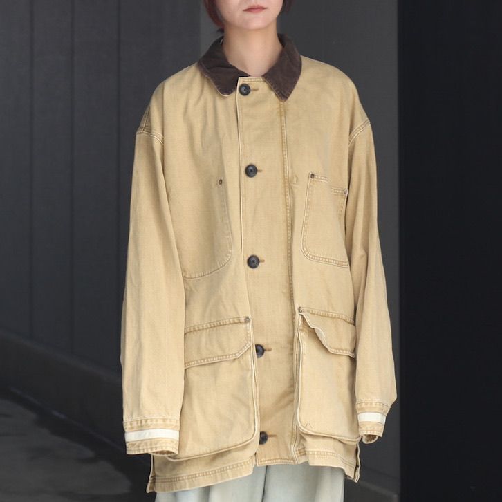 【残り一点】Vintaged Denim Coverall Half Coat