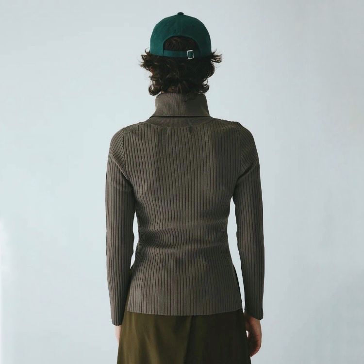 【残り一点】Stand Collar Knit Top