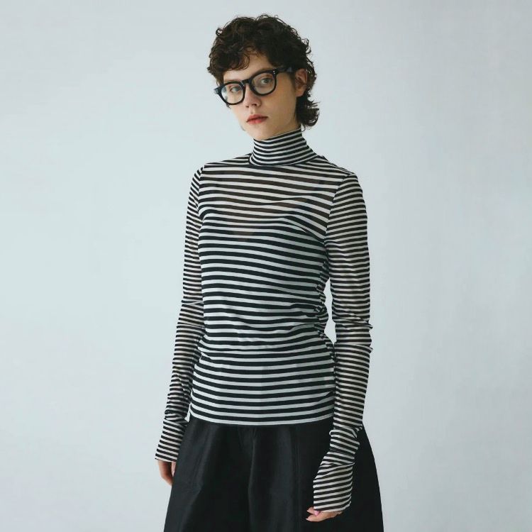 【残り一点】High Neck Mesh Inner Tops