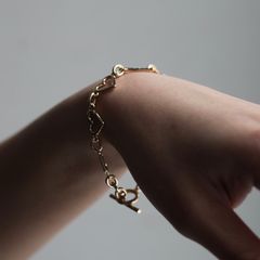 【残り一点】Heart Shaped Bracelet(GOLD)