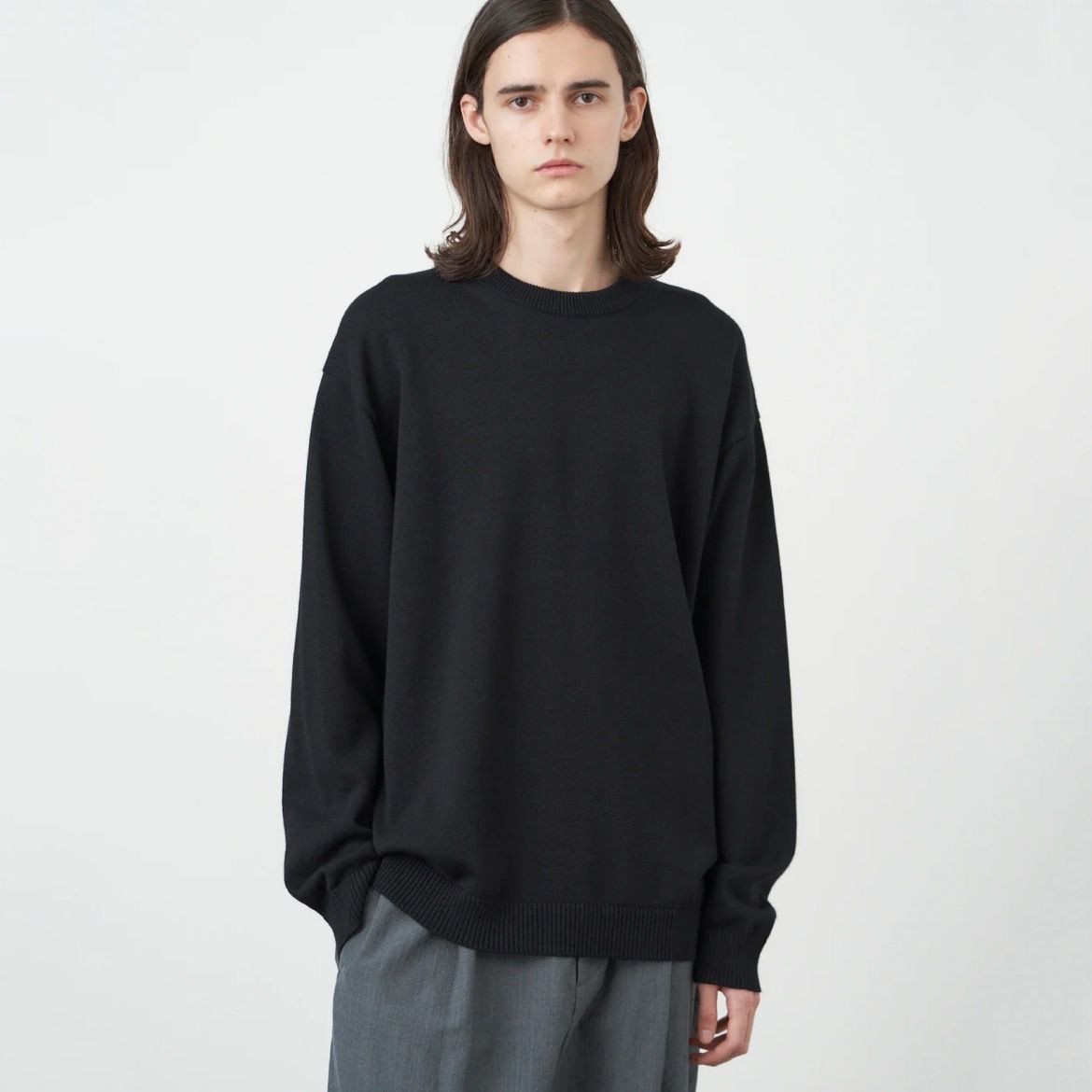 ATON - 【残り一点】Wool Washi Crew Neck Sweater | ACRMTSM ONLINE STORE