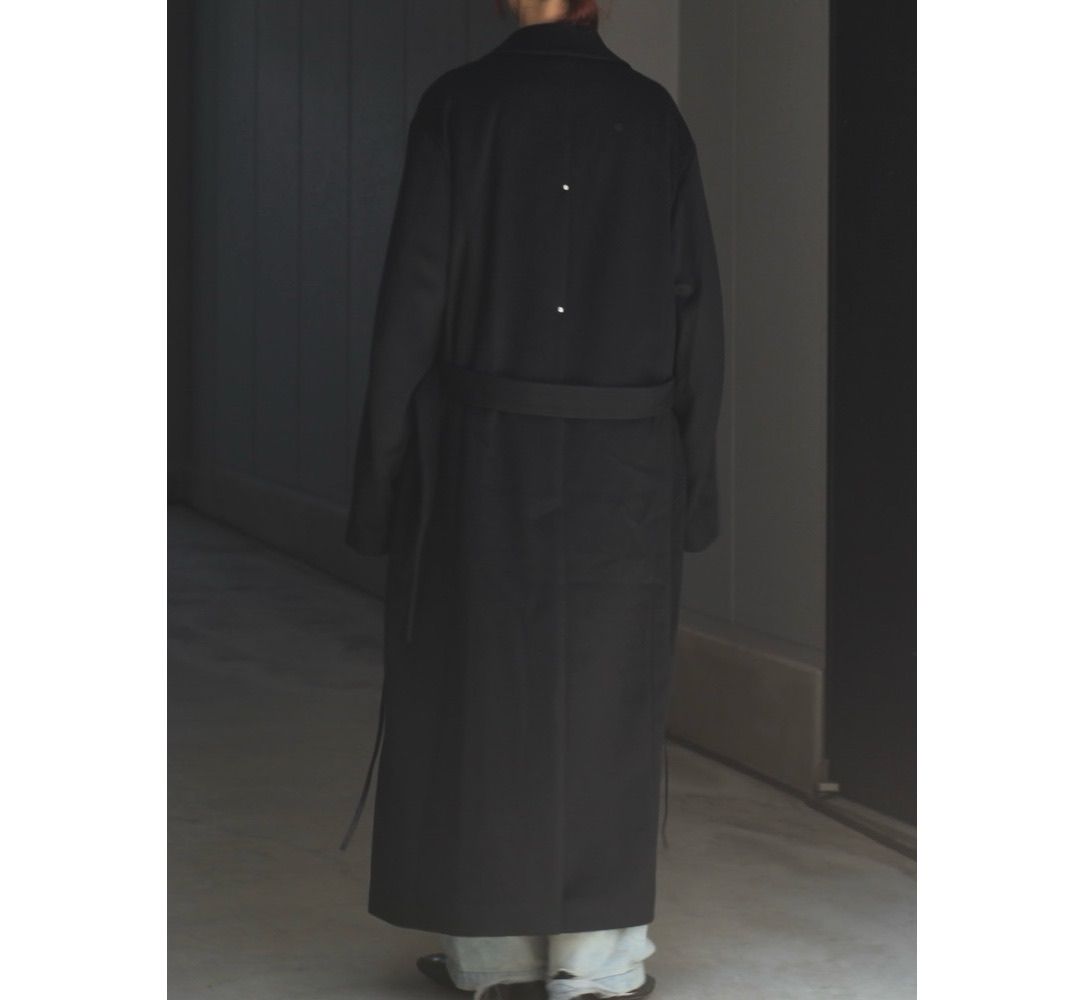 【残り一点】Oversized Maxi Length Peak Lapel Coat(WOOL/CASHMERE)