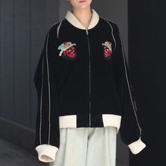 【残り一点】Velveteen Yama King Embroidered Souvenir JKT