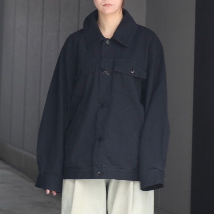 【残り一点】6ozデニムブルゾン(ONE WASH)