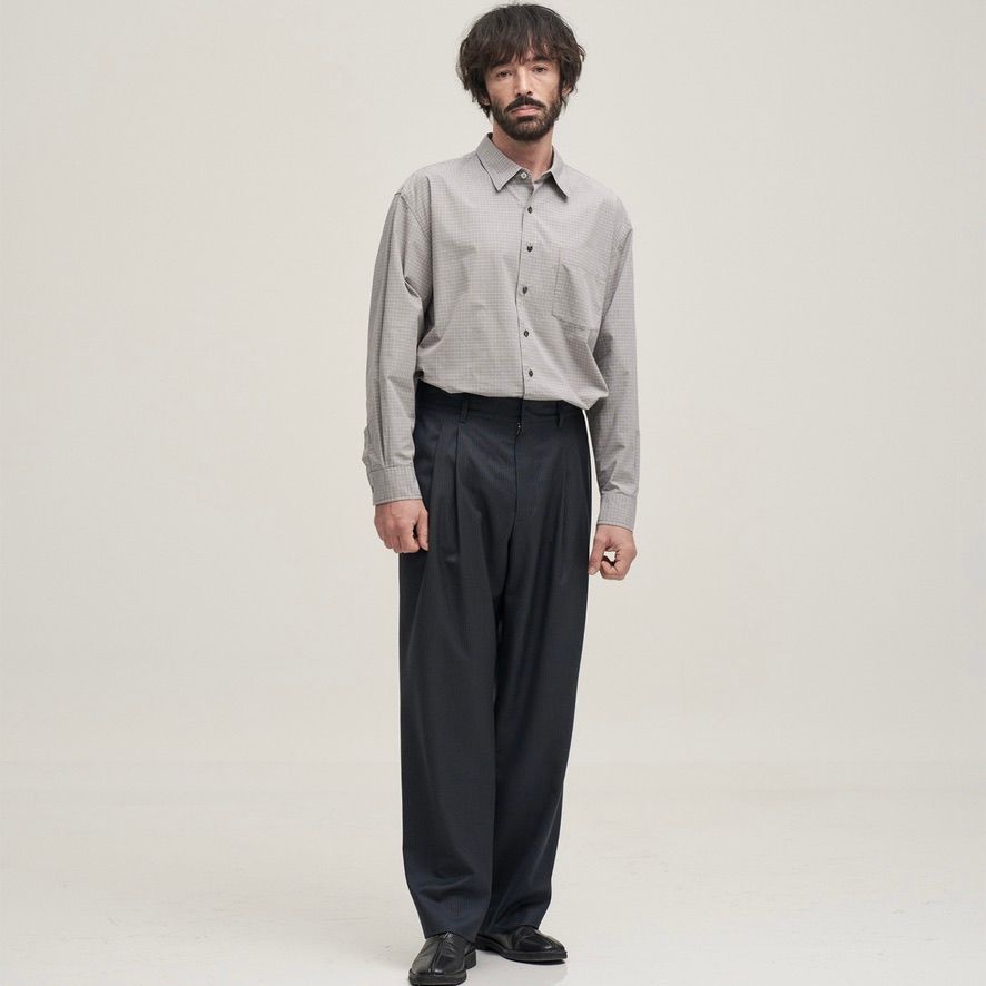 【残り一点】Narrow Stripe Tapered Slacks