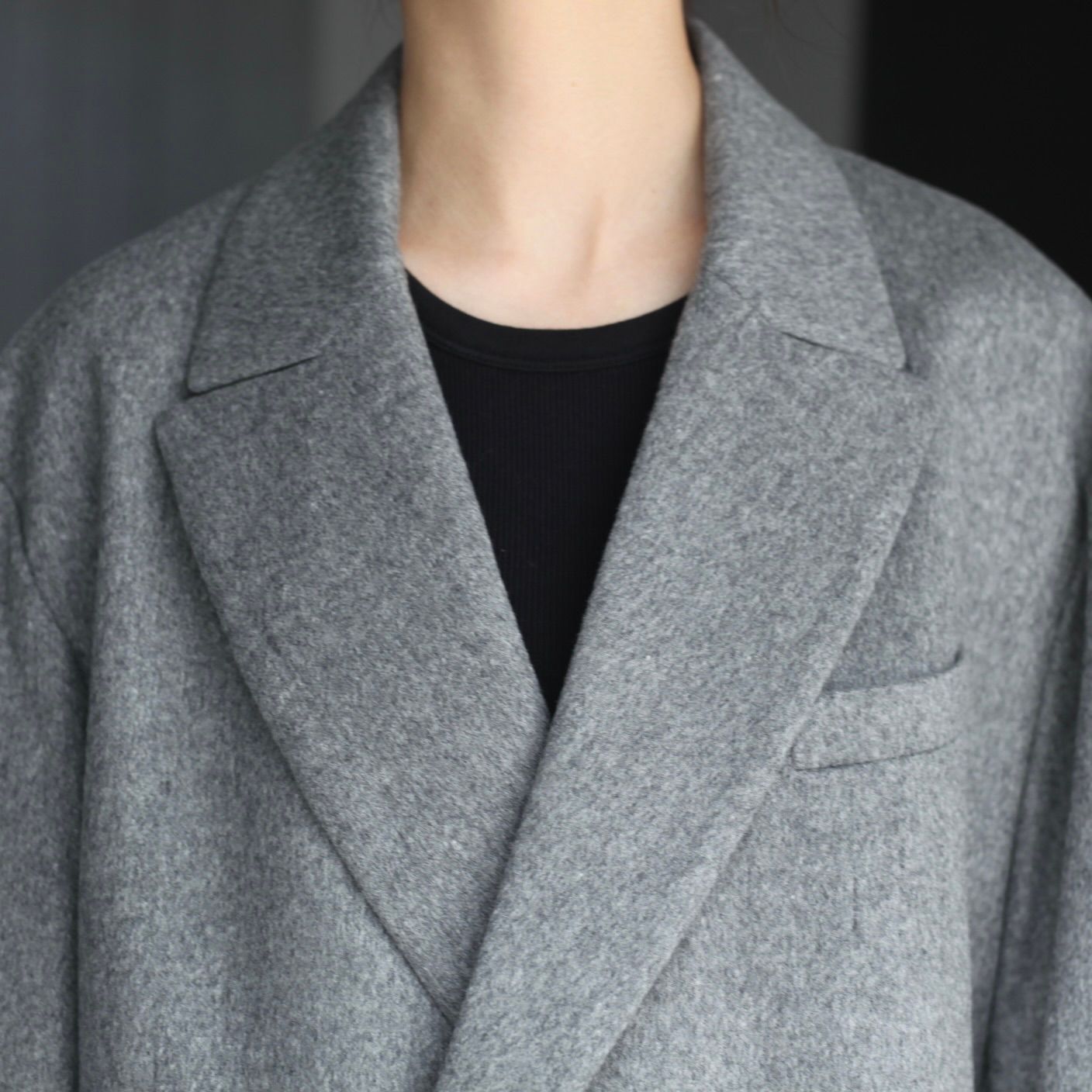 【残り一点】W/CA Beaver Back Slash Peak Lapel Jacket