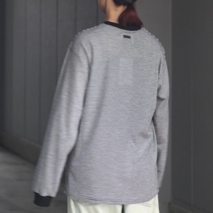 【残りわずか】Fine Wool Oversized Long Sleeve Tee