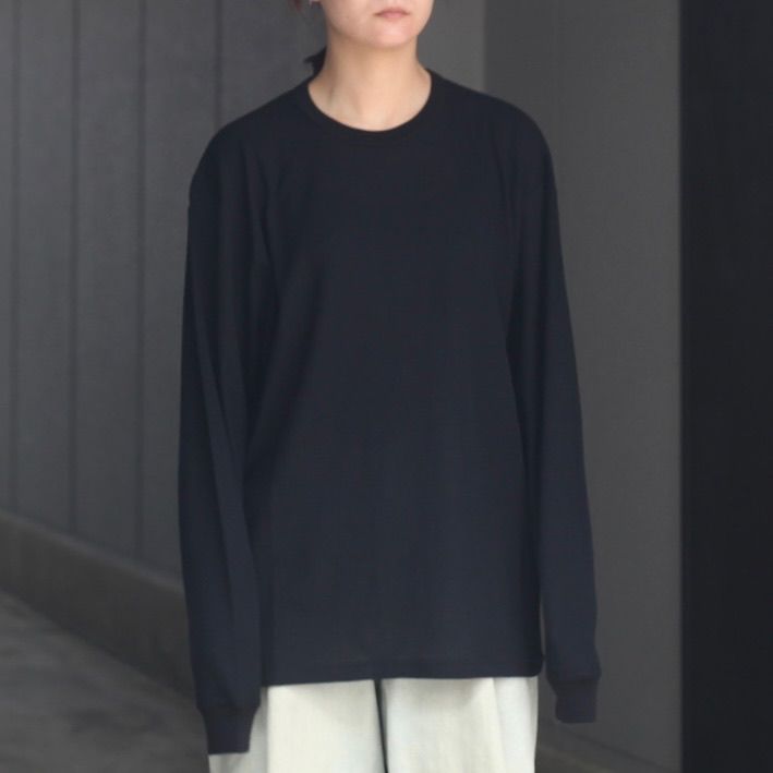 【残り一点】Fine Wool Oversized Long Sleeve Tee