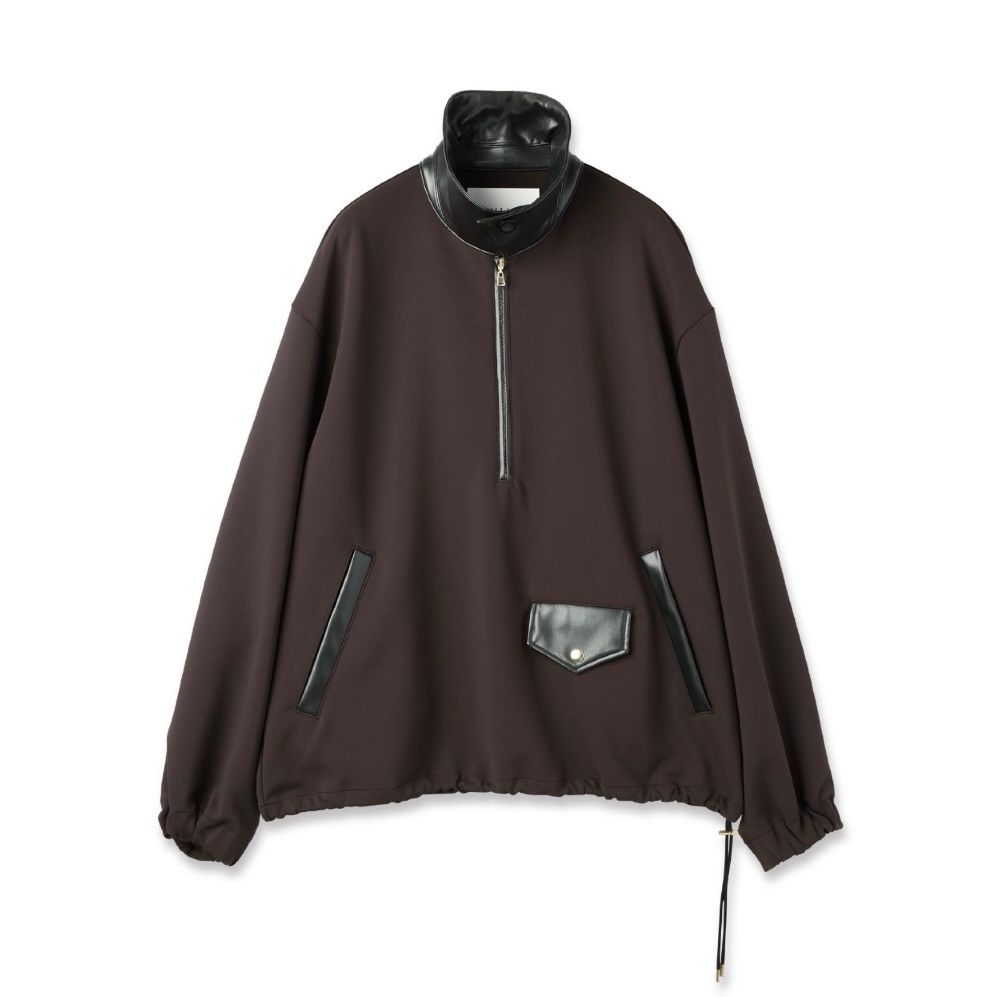 トップス CULLNI 21-SS-039 BLACK/1(S) 有名ブランド【CULLNI/クルニ】よりアシンメトリーVネックサイド