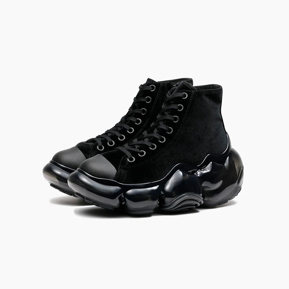 【残り一点】Moopie Highcut(BLACK VELVET×BLACK)
