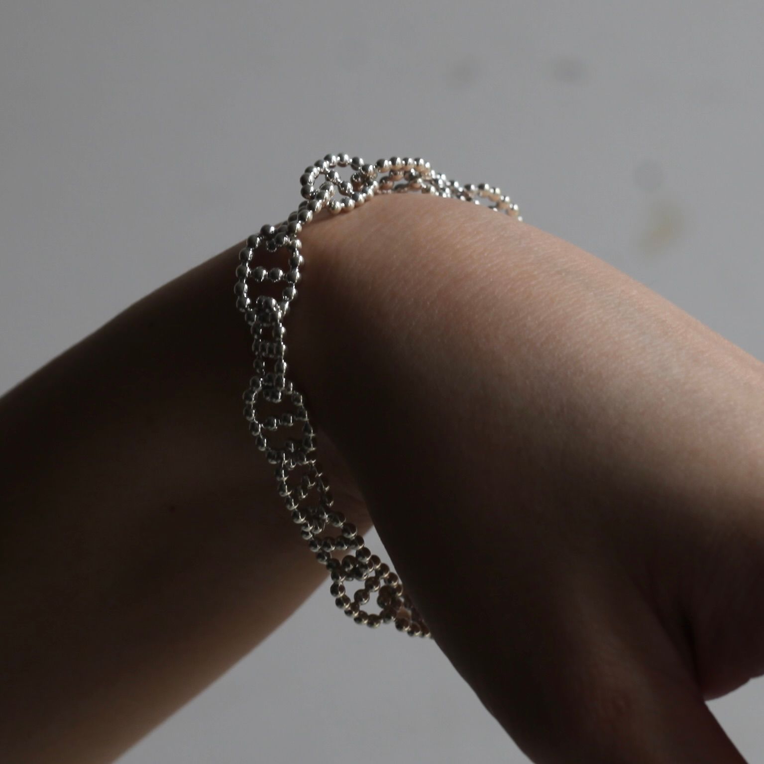 【残り一点】Ball Anchor Chain T-BAR Bracelet SMALL(9mm)