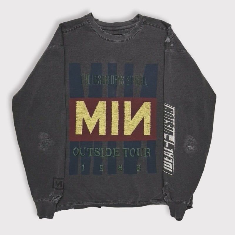 【残りわずか】Bootleg DIY Crew Sweat With Damaged(OUTSIDE TOUR)