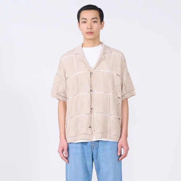 【残り一点】Crochet Knit Shirt