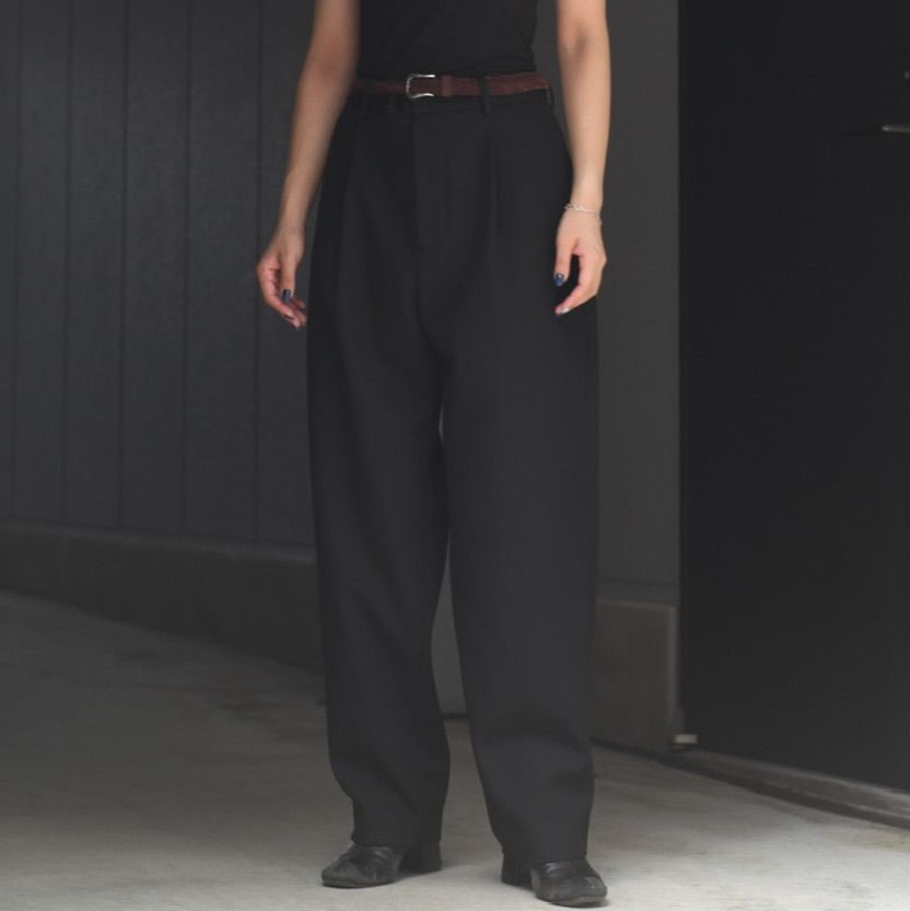 ATON - 【残り一点】Back Satin Tapered Pants | ACRMTSM ONLINE STORE