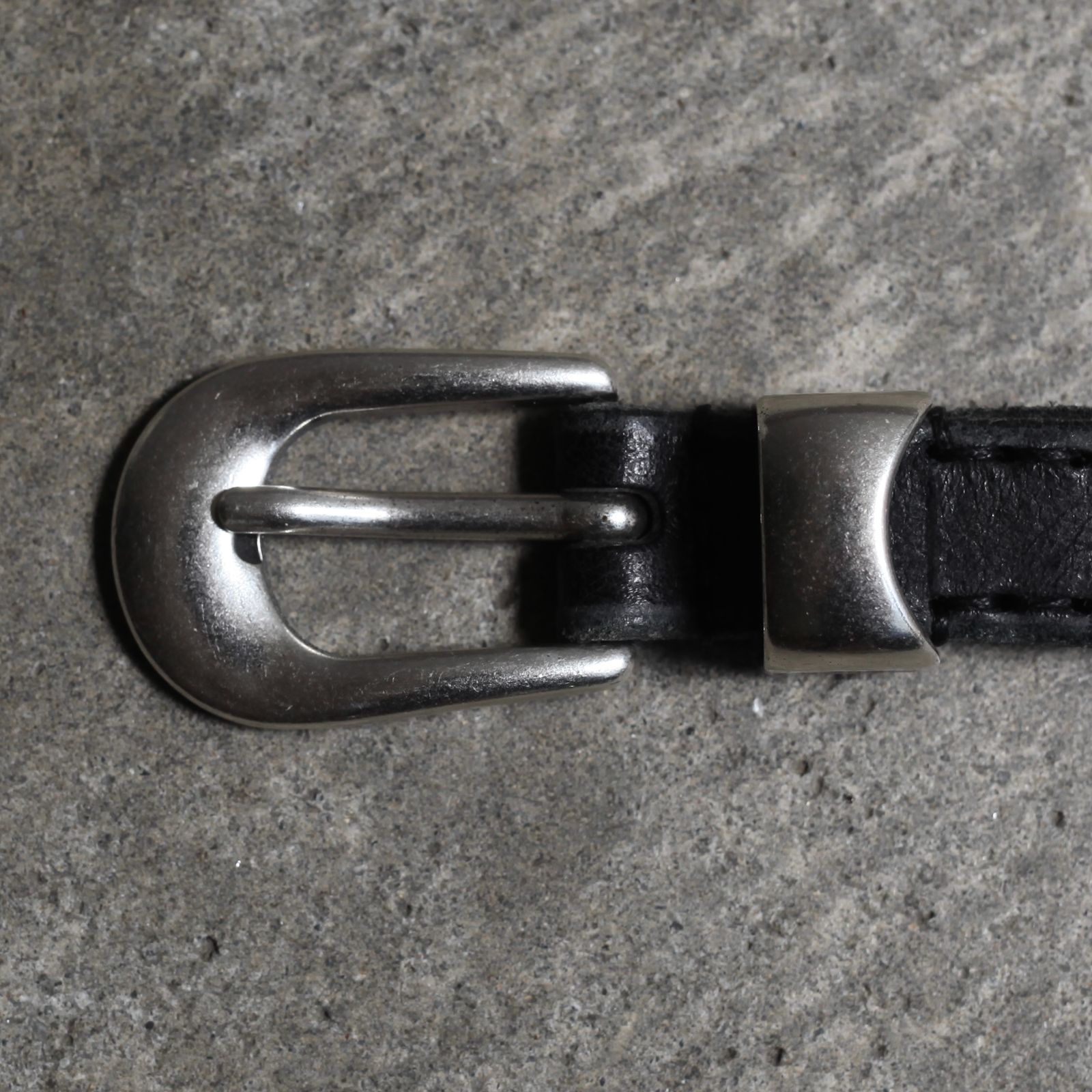 Our Legacy - 2 CM Belt Olive Croco Debossed Leather