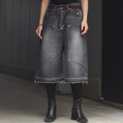 【残り一点】Newcommune Aged Baggy Denim Shorts