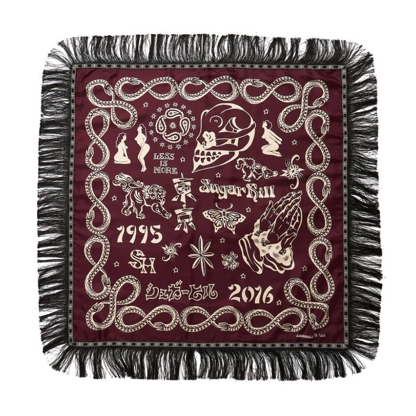 【再販売通知受付可能】Fringe Slik Scarf