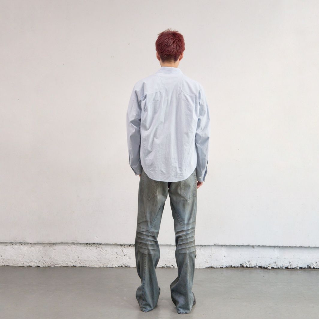 【残り一点】Panelled Long Sleeve Shirt