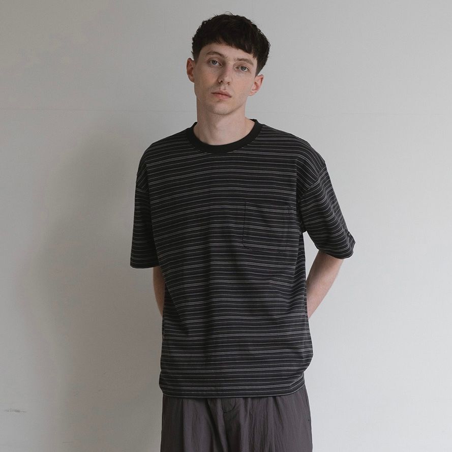 【残り一点】Ordinary Multi Stripe Pocket Tee
